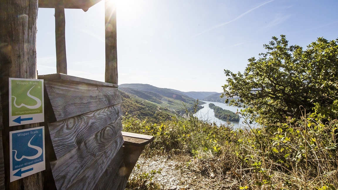 Rhein Wisper Glück  - Einer der schönsten Trails mit fantastischen Ausblicken.
